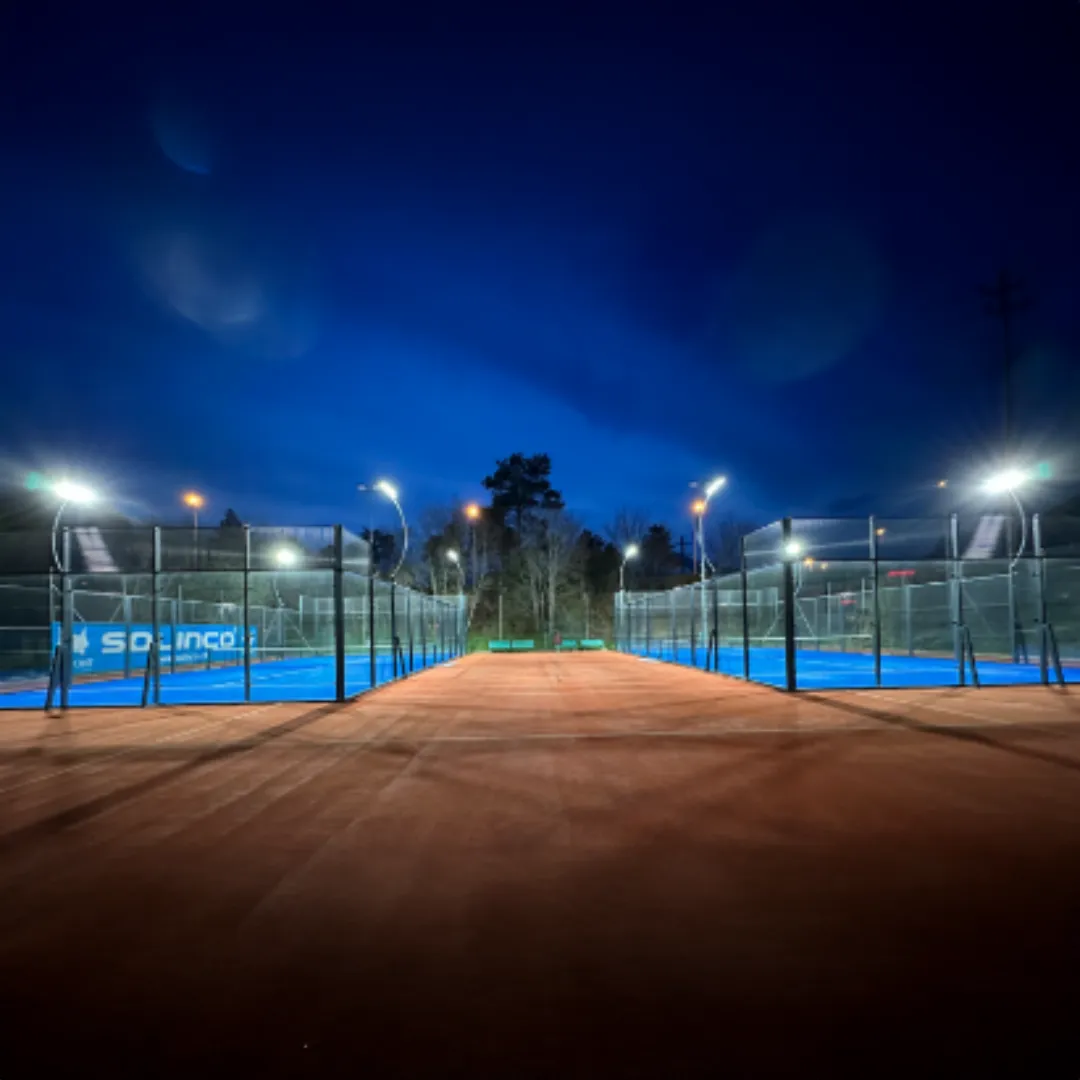 Padel court reference project by Swiss Padel On Fire