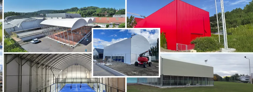 Padel court roofing by Swiss Padel On Fire